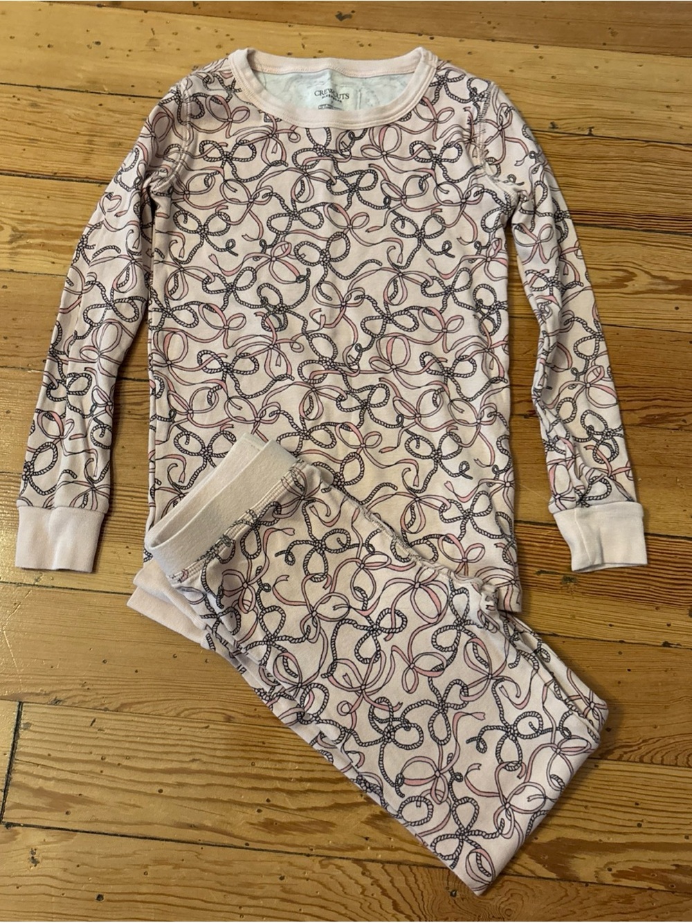 Girls J. Crew, Crewcuts Two  Piece Sleepwear Set  Long Sleeve  Size 7